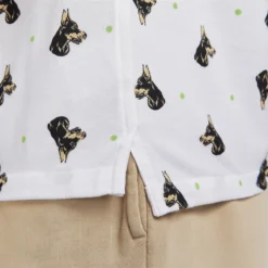 POLO NIKE DRI FIT SLIM IMRPIME -Équipement De Tennis dq4577 100 blanc 6