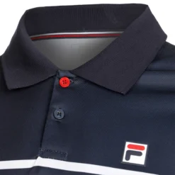 POLO FILA PAUL -Équipement De Tennis fbm231010e 0152 blanc 3