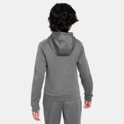SWEAT NIKE JUNIOR WINTERED THERMA FLEECE A CAPUCHE 6 SWEAT NIKE JUNIOR WINTERED THERMA FLEECE A CAPUCHE -Équipement De Tennis fj6046 010 gris 2