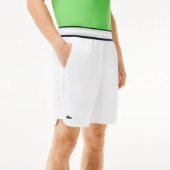 SHORT LACOSTE MEDVEDEV ON COURT -Équipement De Tennis gh7403 001 blanc 3