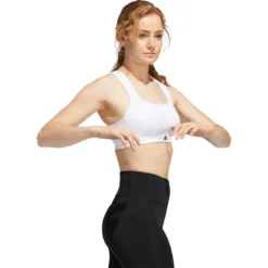 BRASSIERE ADIDAS FEMME HIGH SUPPORT -Équipement De Tennis hc5399 blanc 3