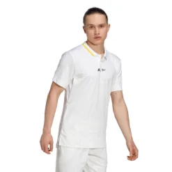 POLO ADIDAS LONDRES AUGER ALIASSIME -Équipement De Tennis hc8537 blanc 3