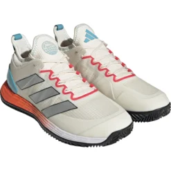 CHAUSSURES ADIDAS ADIZERO UBERSONIC TERRE BATTUE -Équipement De Tennis hq5930 blanc 3