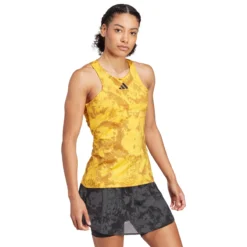 DEBARDEUR ADIDAS FEMME ATHLETE -Équipement De Tennis ht3626 jaune 3