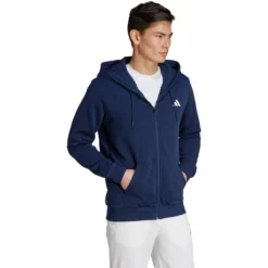 SWEAT ADIDAS CLUB A CAPUCHE FULL ZIP -Équipement De Tennis ij4861 marine 3