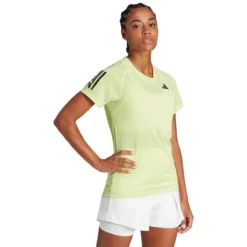 T-SHIRT ADIDAS FEMME CLUB -Équipement De Tennis im3841 vert 3