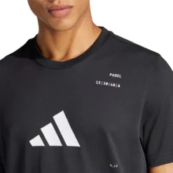 T-SHIRT ADIDAS PLAY PADEL -Équipement De Tennis is2403 noir 4
