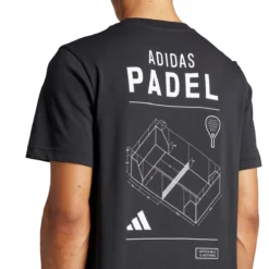 T-SHIRT ADIDAS PLAY PADEL -Équipement De Tennis is2403 noir 5