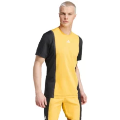 T-SHIRT ADIDAS PRO FREELIFT TSITSIPAS PARIS -Équipement De Tennis is8972 jaune 3