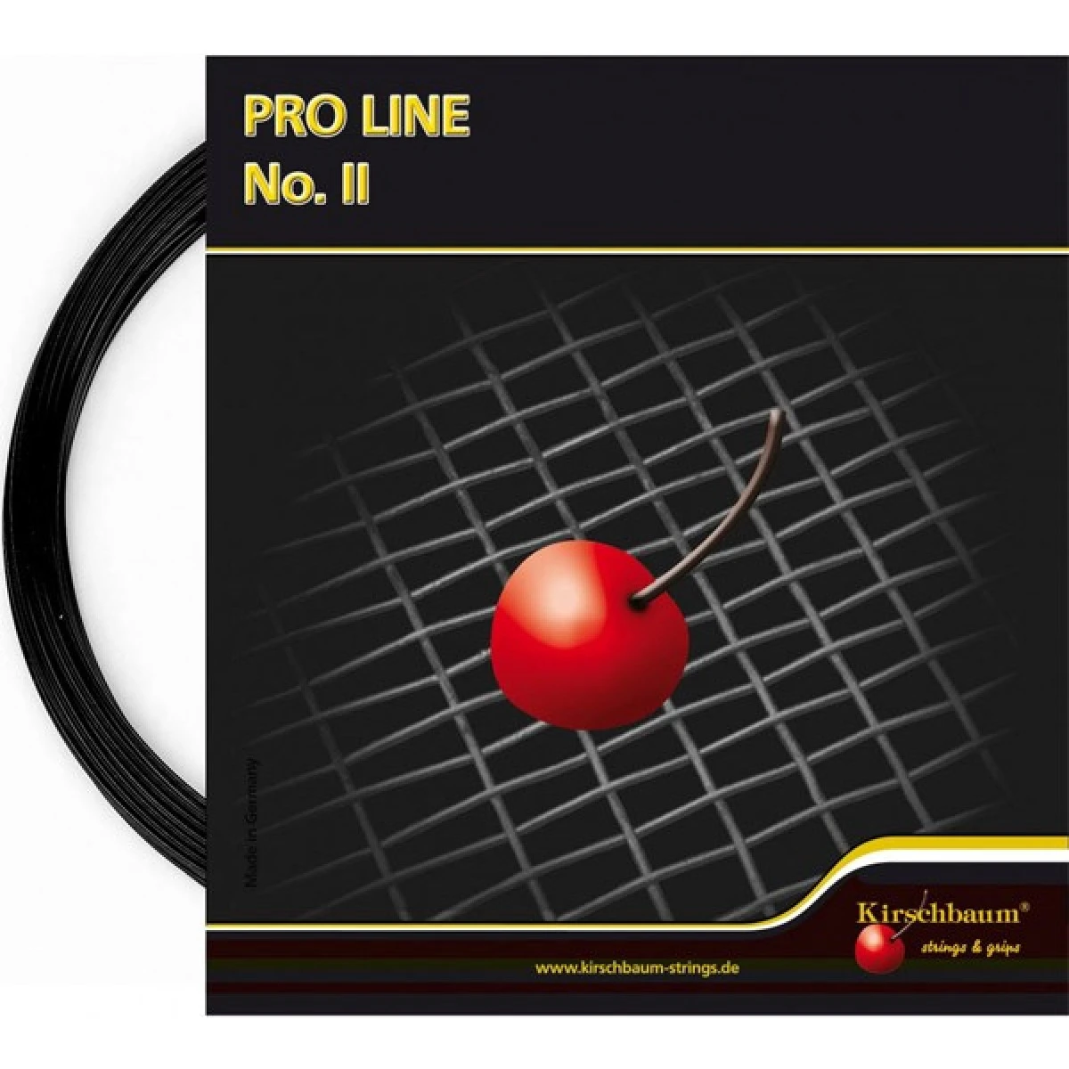 Cordage Kirschbaum Pro Line 2 Noir- 12m 1 Cordage Kirschbaum Pro Line 2 Noir- 12m