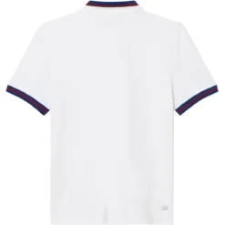 POLO LACOSTE FEMME HERITAGE CLUB -Équipement De Tennis pf0965 001 blanc 2