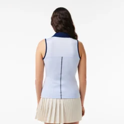 POLO LACOSTE FEMME ATHLETE MIAMI -Équipement De Tennis pf7437 x1j bleu 2