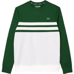 SWEAT LACOSTE CAPSULE TECHNIQUE -Équipement De Tennis sh7519 291 vert 4