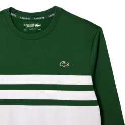 SWEAT LACOSTE CAPSULE TECHNIQUE -Équipement De Tennis sh7519 291 vert 5