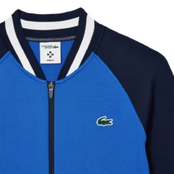 VESTE LACOSTE MEDVEDEV FULL ZIP ON COURT -Équipement De Tennis sh7540 iuu bleu 5
