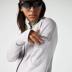 SWEAT LACOSTE -Équipement De Tennis sh9369 9ya gris 5