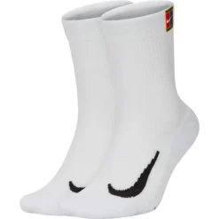 2 Paires De Chaussettes Nike Cushion Crew Blanches