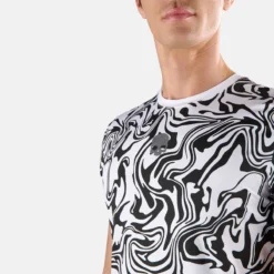 T-SHIRT HYDROGEN CHROME TECH -Équipement De Tennis t00708 001 blanc 4