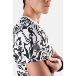 T-SHIRT HYDROGEN CHROME TECH -Équipement De Tennis t00708 001 blanc 6