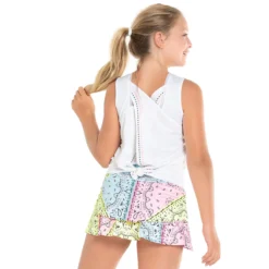 DEBARDEUR LUCKY IN LOVE JUNIOR BANDANA LOVE TIE BACK NOVELTIES -Équipement De Tennis t211 s67955 blanc 3
