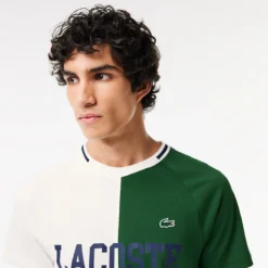 T-SHIRT LACOSTE TRAINING MEDVEDEV OFF COURT -Équipement De Tennis th7538 737 vert 3