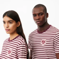 T-SHIRT LACOSTE ROLAND-GARROS -Équipement De Tennis th7850 isn rose 3