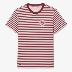 T-SHIRT LACOSTE ROLAND-GARROS -Équipement De Tennis th7850 isn rose 4
