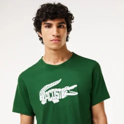 T-SHIRT LACOSTE CORE PERFORMANCE -Équipement De Tennis th8937 291 vert 3