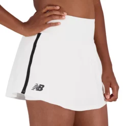 JUPE-SHORT NEW BALANCE FEMME -Équipement De Tennis wk31432 wt blanc 4