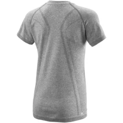 Tee-Shirt Wilson Femme Power SMLS Crew Gris 3 Tee-Shirt Wilson Femme Power SMLS Crew Gris -Équipement De Tennis wra791601 gris 2 11