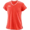Tee-Shirt Wilson Junior Fille Team 2 V-Neck Corail