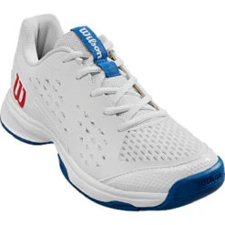 CHAUSSURES WILSON JUNIOR RUSH PRO TOUTES SURFACES 8 CHAUSSURES WILSON JUNIOR RUSH PRO TOUTES SURFACES -Équipement De Tennis wrs333000 blanc 3
