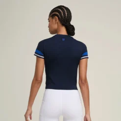 T-SHIRT WILSON FEMME BROOKLYN SEAMLESS -Équipement De Tennis ww00215411 dbc marine 3